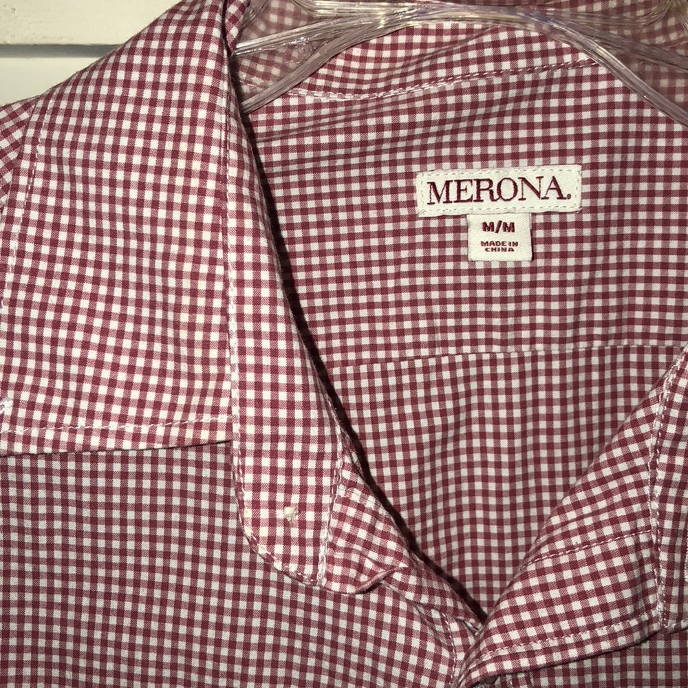 Red checkered MERONA button up